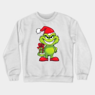 Grinch Cartoon Full of Christmas Cheer Crewneck Sweatshirt